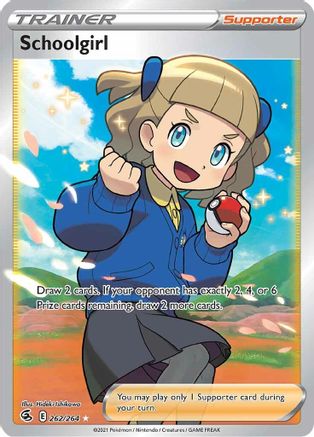 Schoolgirl (Full Art) SWSH08: Fusion Strike 262/264 Near Mint Ultra Rare English Holofoil