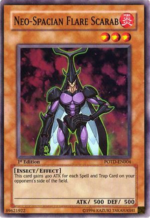 Neo-Spacian Flare Scarab Power of the Duelist POTD-EN004 Near Mint Super Rare English Unlimited