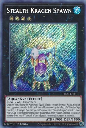 Stealth Kragen Spawn Brothers of Legend BROL-EN031 Near Mint Secret Rare English 1st Edition