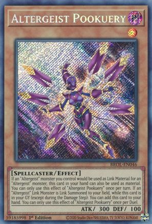 Altergeist Pookuery Brothers of Legend BROL-EN046 Near Mint Secret Rare English 1st Edition
