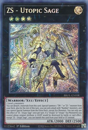 ZS - Utopic Sage Brothers of Legend BROL-EN058 Near Mint Secret Rare English 1st Edition