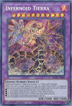 Infernoid Tierra Brothers of Legend BROL-EN082 Near Mint Secret Rare English 1st Edition