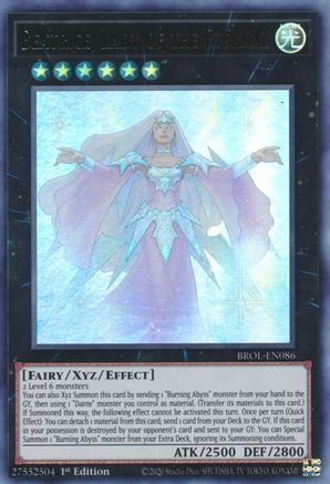 Beatrice, Lady of the Eternal Brothers of Legend BROL-EN086 Near Mint Ultra Rare English 1st Edition