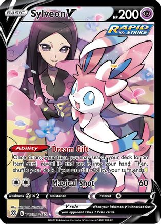 Sylveon V SWSH09: Brilliant Stars Trainer Gallery TG14/TG30 Near Mint Ultra Rare English Holofoil