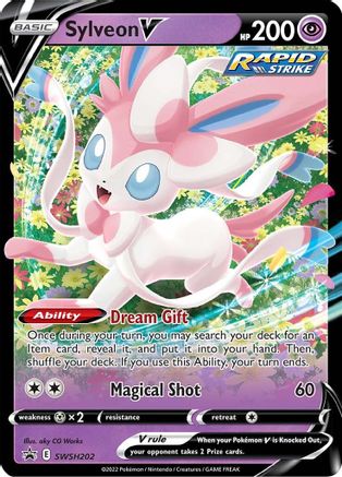 Sylveon V - SWSH202 SWSH: Sword & Shield Promo Cards SWSH202 Near Mint Rare English Holofoil