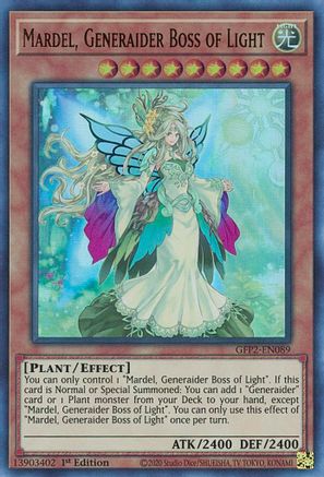 Mardel, Generaider Boss of Light Ghosts From the Past: The 2nd Haunting GFP2-EN089 Near Mint Ultra Rare English 1st Edition