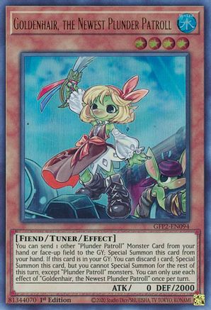 Goldenhair, the Newest Plunder Patroll Ghosts From the Past: The 2nd Haunting GFP2-EN094 Near Mint Ultra Rare English 1st Edition