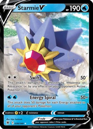 Starmie V 030/189 Astral Radiance Ultra Rare Near Mint  English
