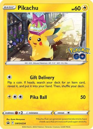 Pikachu - SWSH234 SWSH: Sword & Shield Promo Cards SWSH234 Near Mint Rare English Holofoil