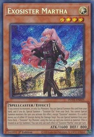 Exosister Martha Power of the Elements POTE-EN025 Near Mint Secret Rare English 1st Edition