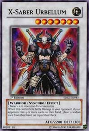 X-Saber Urbellum 5D's Starter Deck 2009 5DS2-EN043 Near Mint Super Rare English 1st Edition