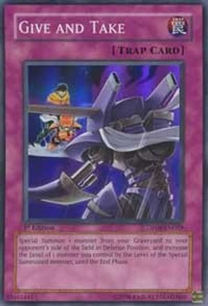 Give and Take Duelist Pack 8: Yusei Fudo DP08-EN029 Lightly Played Super Rare English 1st Edition