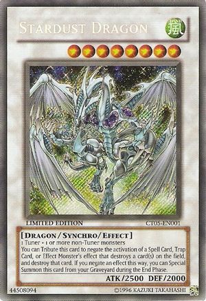 Stardust Dragon 2008 Collectors Tin CT05-EN001 Near Mint Secret Rare English Limited