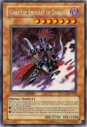 Gorz the Emissary of Darkness Dark Legends DLG1-EN000 Near Mint Secret Rare English Limited