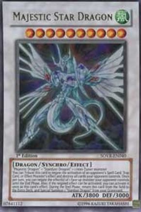 Majestic Star Dragon Stardust Overdrive SOVR-EN040 Near Mint Ultra Rare English 1st Edition