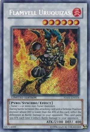 Flamvell Uruquizas Hidden Arsenal HA01-EN024 Near Mint Secret Rare English Limited