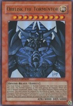 Obelisk the Tormentor Shonen Jump Magazine Promos JUMP-EN037 Damaged Ultra Rare English Limited