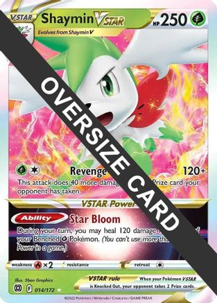 Shaymin VSTAR - 014/172 Jumbo Cards 014/172 Near Mint Rare English Holofoil