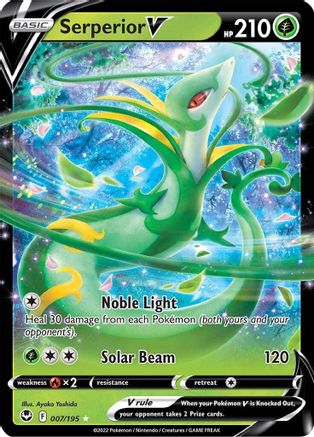 Serperior V 007/195 Silver Tempest Ultra Rare Near Mint  English