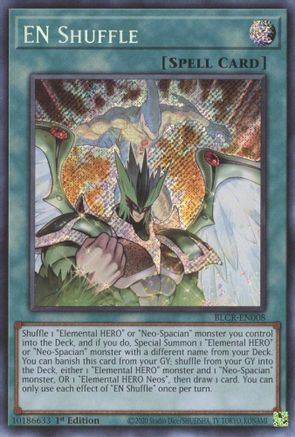 EN Shuffle Battles of Legend: Crystal Revenge BLCR-EN008 Near Mint Secret Rare English 1st Edition