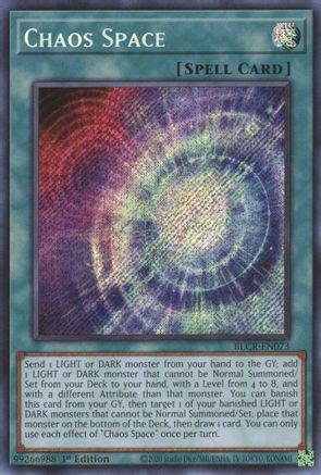 Chaos Space Battles of Legend: Crystal Revenge BLCR-EN073 Near Mint Secret Rare English 1st Edition