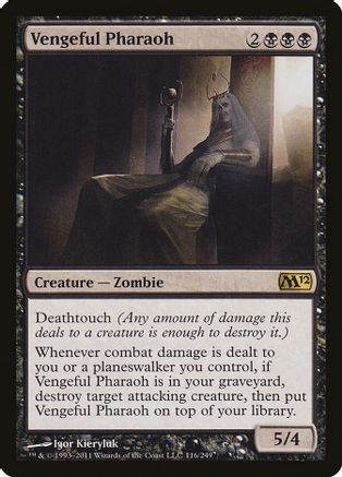 Vengeful Pharaoh Magic 2012 (M12) 116 Near Mint Rare English Normal