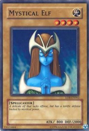 Mystical Elf Legend of Blue Eyes White Dragon (Worldwide English) LOB-EN062 Near Mint Super Rare English Unlimited