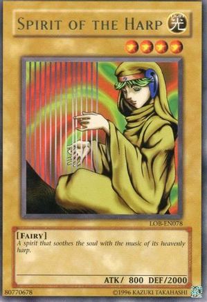 Spirit of the Harp Legend of Blue Eyes White Dragon (Worldwide English) LOB-EN078 Near Mint Rare English Unlimited