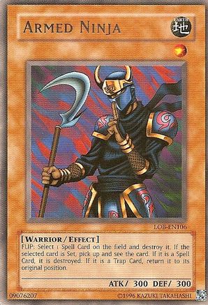 Armed Ninja Legend of Blue Eyes White Dragon (Worldwide English) LOB-EN106 Near Mint Rare English Unlimited
