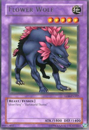 Flower Wolf Legend of Blue Eyes White Dragon (Worldwide English) LOB-EN107 Near Mint Rare English Unlimited