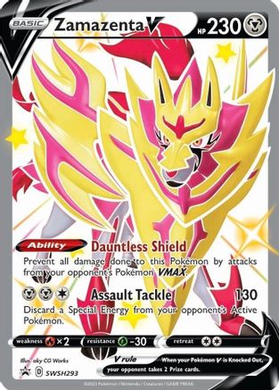 Zamazenta V SWSH293 SWSH Black Star Promos Promo Near Mint  English