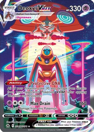 Deoxys VMAX Crown Zenith: Galarian Gallery GG45/GG70 Near Mint Ultra Rare English Holofoil