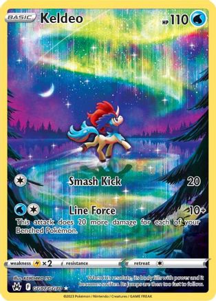 Keldeo Crown Zenith: Galarian Gallery GG07/GG70 Near Mint Ultra Rare English Holofoil