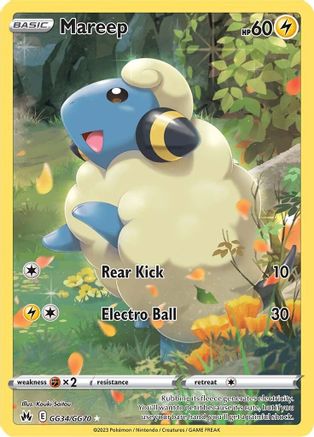 Mareep Crown Zenith: Galarian Gallery GG34/GG70 Near Mint Ultra Rare English Holofoil