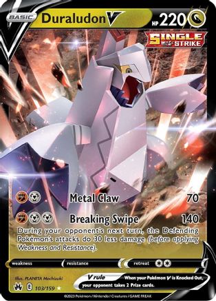 Duraludon V 103/159 Crown Zenith Ultra Rare Near Mint  English