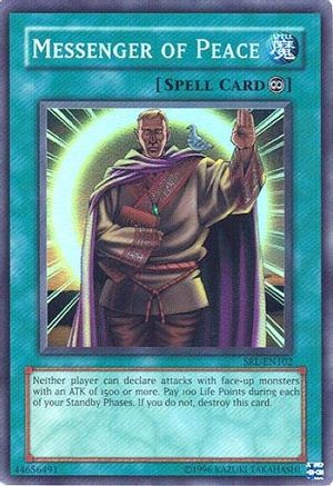 Messenger of Peace Spell Ruler (Worldwide English) SRL-EN102 Near Mint Super Rare English Unlimited