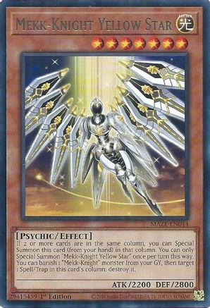 Mekk-Knight Yellow Star Maze of Memories MAZE-EN044 Near Mint Rare English 1st Edition