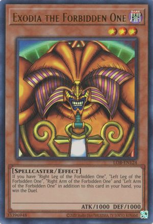 Exodia the Forbidden One Legend of Blue Eyes White Dragon (25th Anniversary Edition) LOB-EN124 Near Mint Ultra Rare English Unlimited