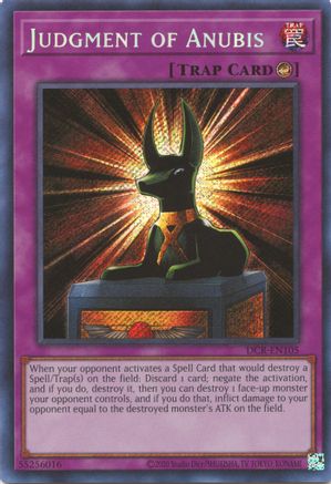 Judgment of Anubis Dark Crisis (25th Anniversary Edition) DCR-EN105 Near Mint Secret Rare English Unlimited