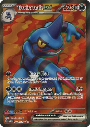 Toxicroak ex 232/198 Scarlet & Violet Ultra Rare Near Mint  English