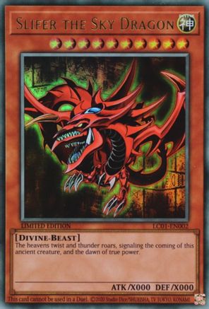 Slifer the Sky Dragon (25th Anniversary Edition) Legendary Collection: 25th Anniversary Edition LC01-EN002 Near Mint Ultra Rare English Limited