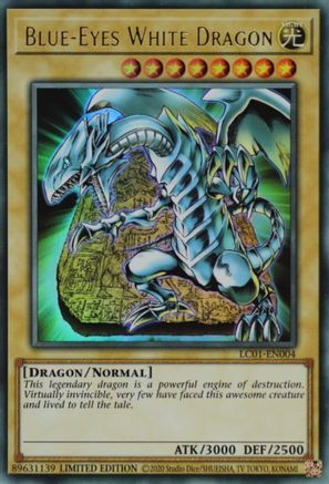 Blue-Eyes White Dragon (25th Anniversary Edition) Legendary Collection: 25th Anniversary Edition LC01-EN004 Near Mint Ultra Rare English Limited