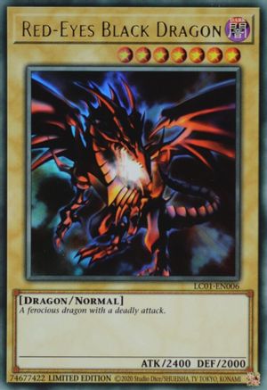 Red-Eyes Black Dragon (25th Anniversary Edition) Legendary Collection: 25th Anniversary Edition LC01-EN006 Near Mint Ultra Rare English Limited