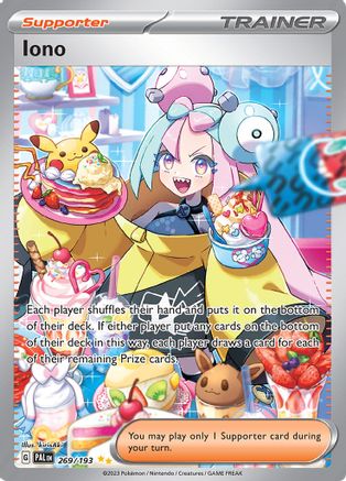 Iono (Alternate Art) Paldea Evolved Special Illustration Rare 10 GEM-MT  English