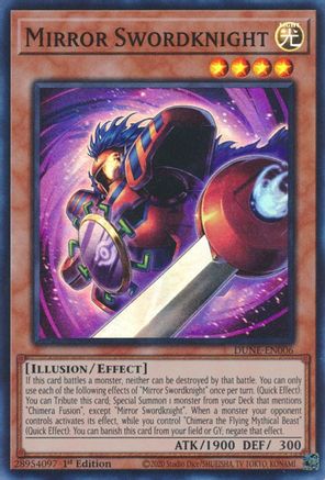 Mirror Swordknight Duelist Nexus DUNE-EN006 Near Mint Super Rare English 1st Edition