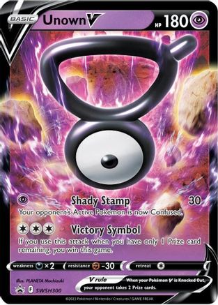 Unown V - SWSH300 SWSH: Sword & Shield Promo Cards SWSH300 Near Mint Rare English Holofoil