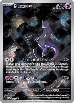 Mewtwo 52 SV Black Star Promos Promo Near Mint  English