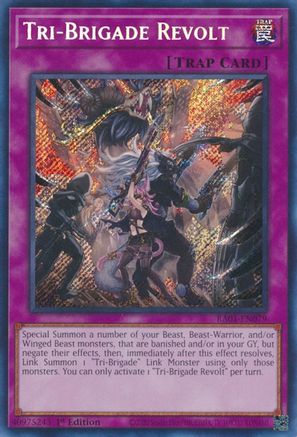 Tri-Brigade Revolt (Secret Rare) 25th Anniversary Rarity Collection RA01-EN079 Near Mint Secret Rare English 1st Edition