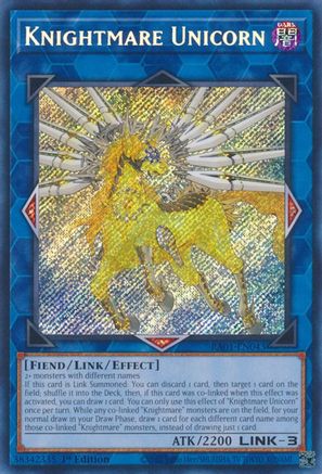 Knightmare Unicorn (Secret Rare) 25th Anniversary Rarity Collection RA01-EN043 Near Mint Secret Rare English 1st Edition