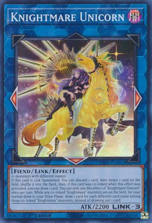 Knightmare Unicorn (Alternate Art) 25th Anniversary Rarity Collection RA01-EN043 Near Mint Super Rare English 1st Edition